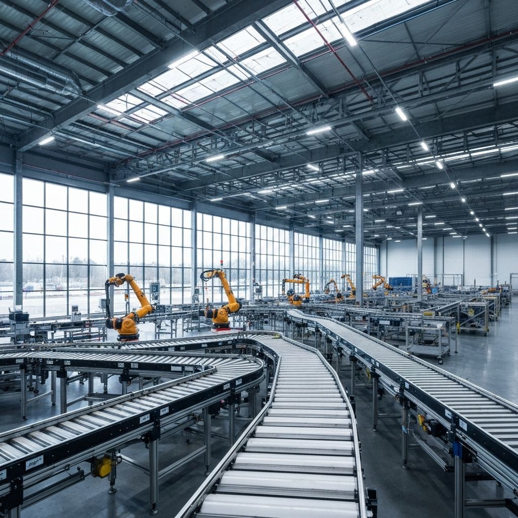 Modern logistics warehouse